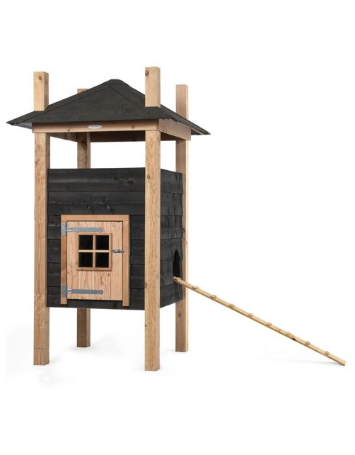 Voldux Hooiberg Teun - Kippenhok - 125x125x225 cm Naturel Zwart