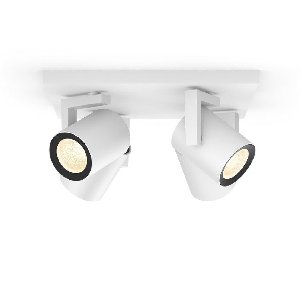 TAKSPOTLIGHT PHILIPS HUE ARGENTA PLATE/SPIRAL HVIT