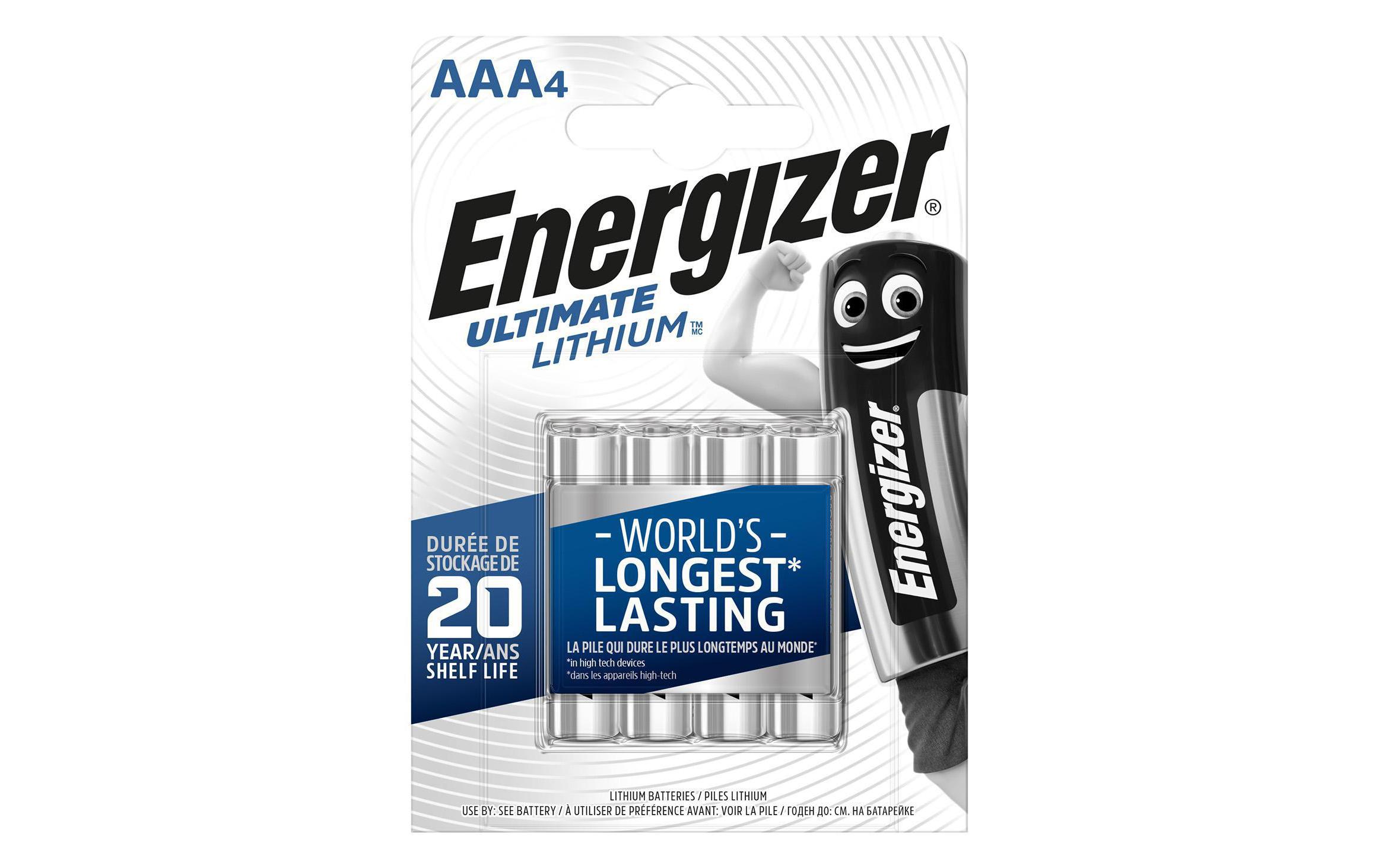 Batterie Ultimate Lithium AAA , 4 StückTyp LR03 / AAA / Micro, 4 Stück