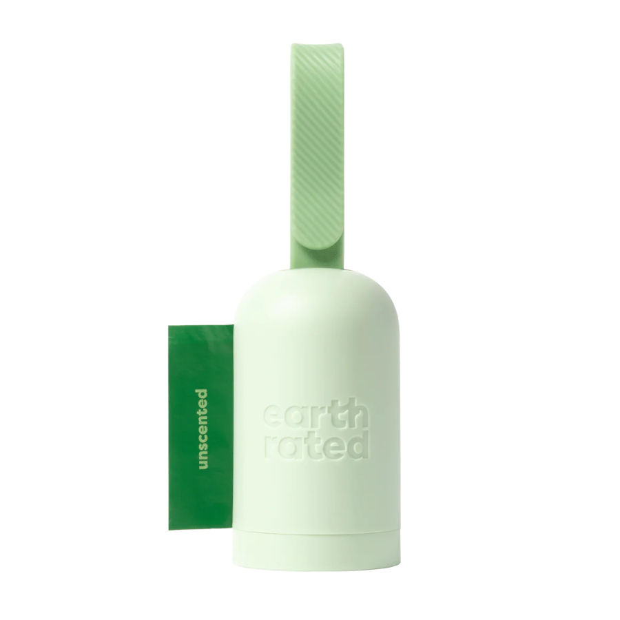 Dispensador de sacos higiênicos e embalagens para dejetos caninos com classificação ambiental Earth