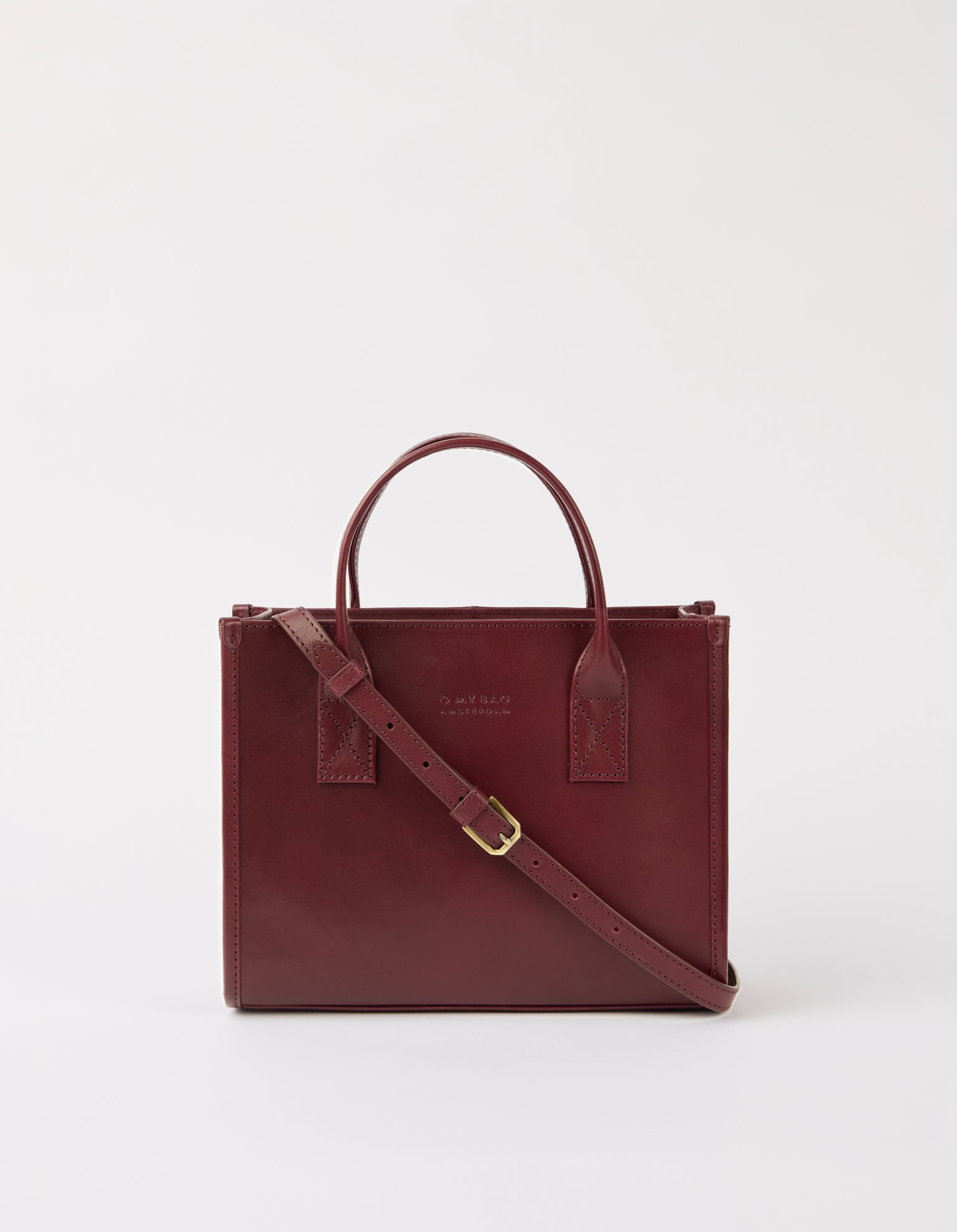 Jackie Midi   Leather Strap - Dark Cherry Classic Leather