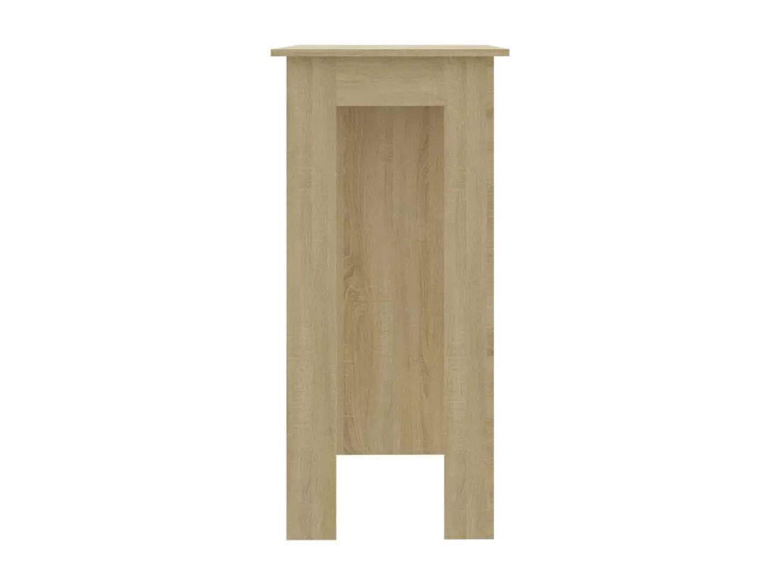 Table de bar avec étagère Chêne sonoma 102x50x103,5cm Aggloméré