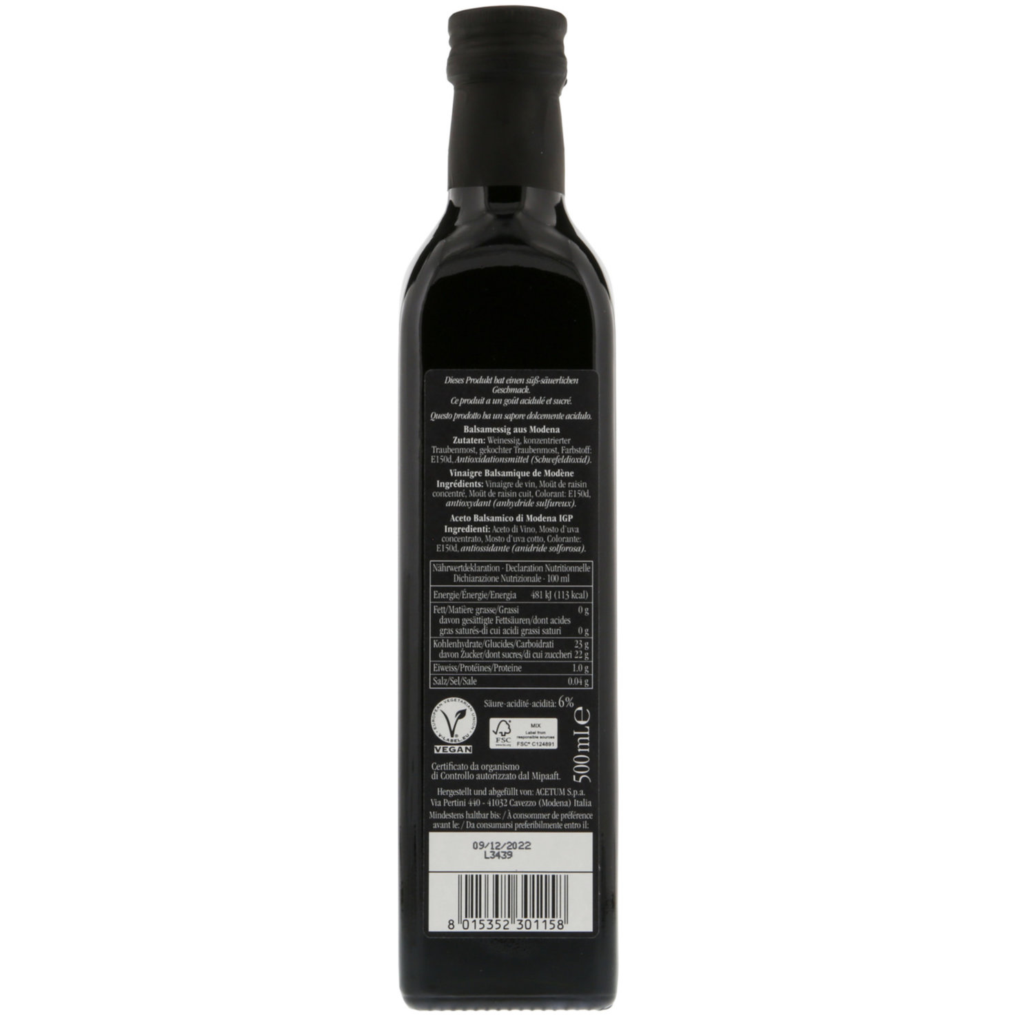 Antica Modena Aceto Balsamico 2 Blatt