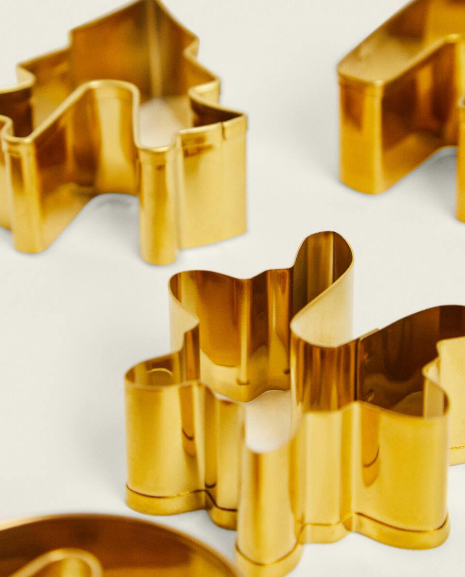 Conjunto de cortadores de biscoito de Natal (pacote com 6)