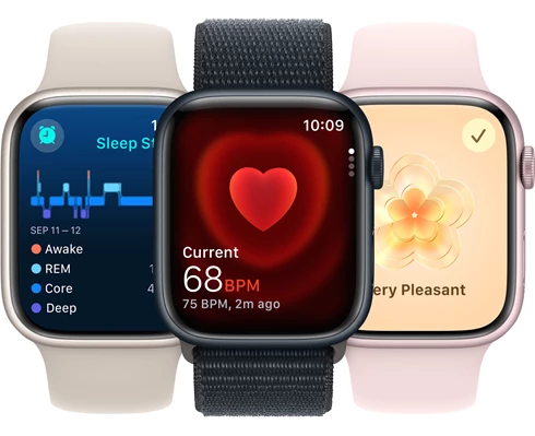 Apple Watch Series 9 GPS   Cellular 45mm Midnight Aluminium Case with Midnight Sport Band - M/L