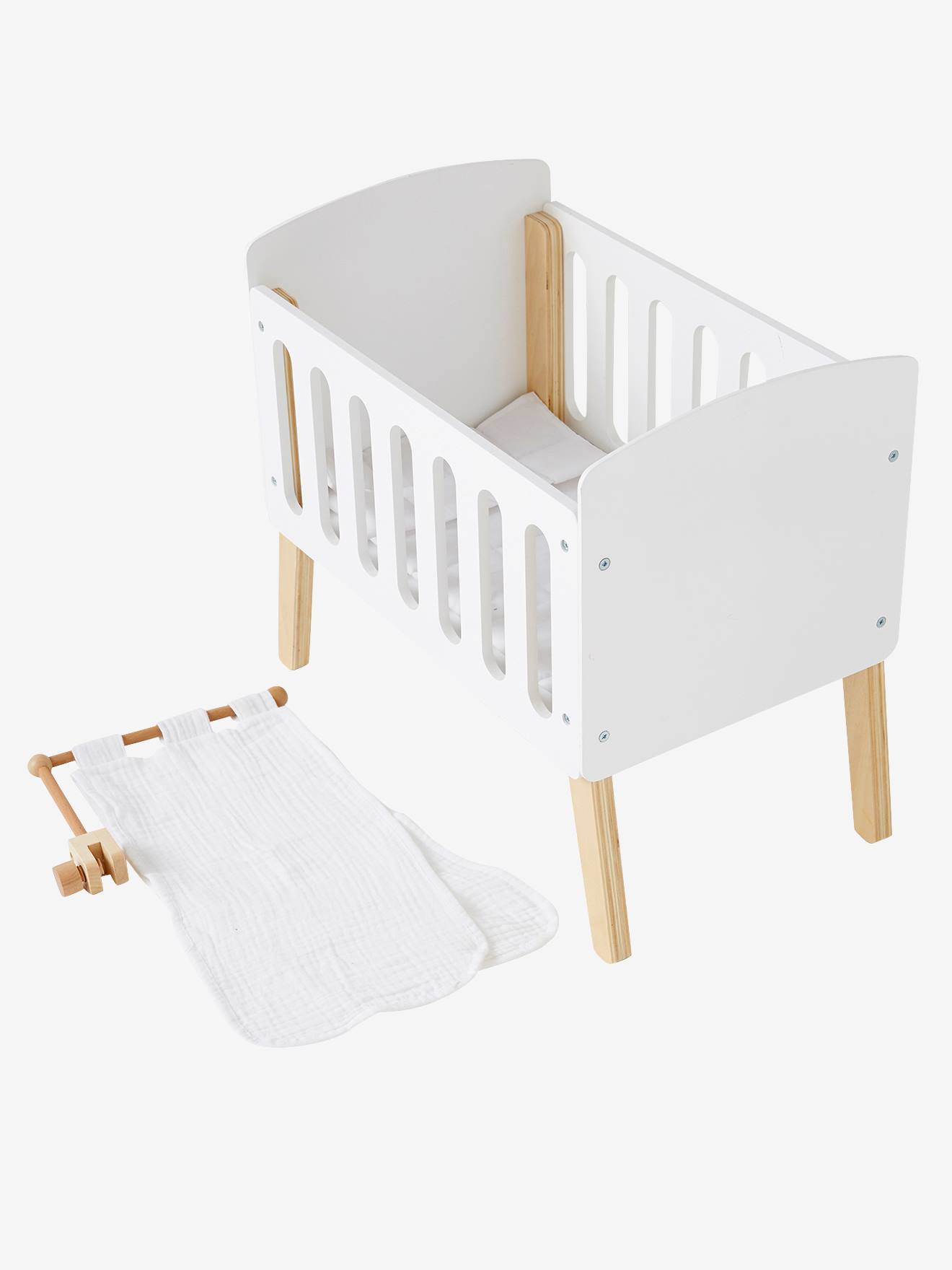 Dossel branco para berço de boneca