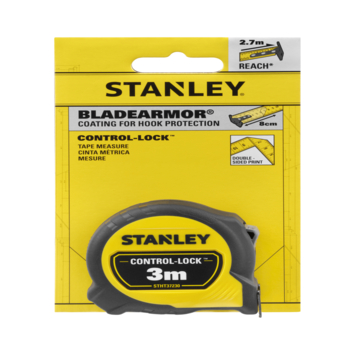 Stanley rolbandmaat Control-Lock 3 meter