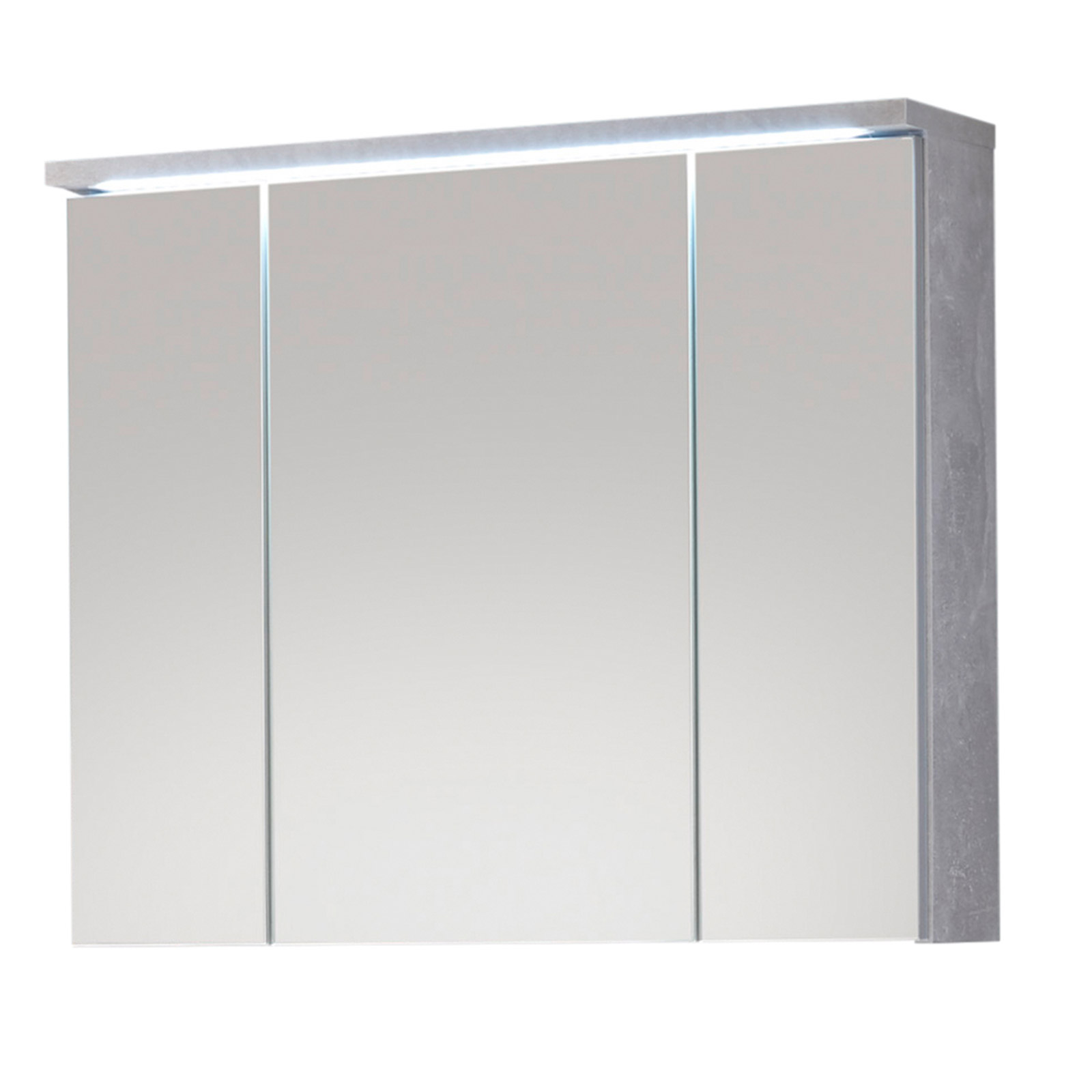 Spiegelschrank - Betonoptik - 80 cm breit