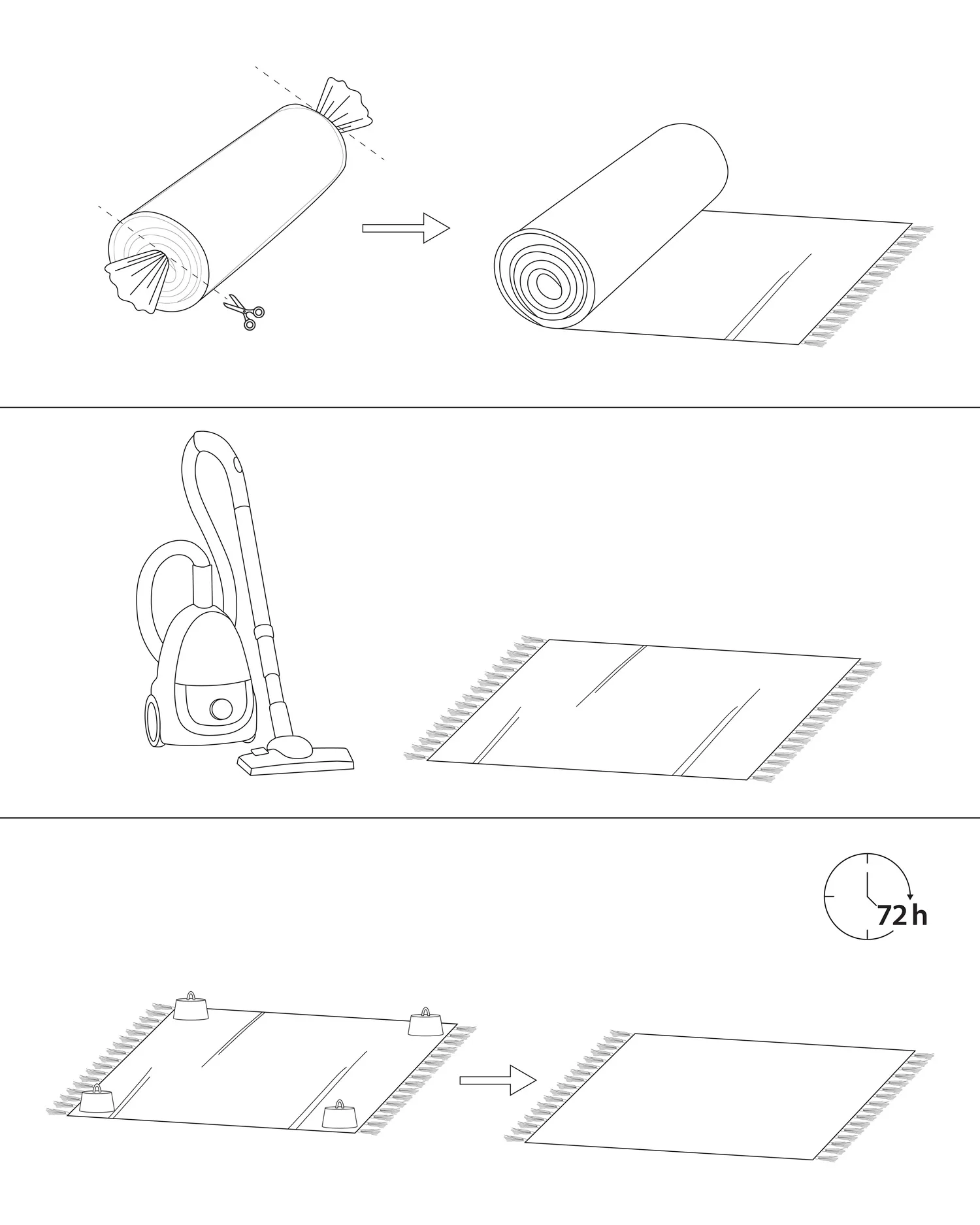 Vloerkleed OKAPI Donkergroen 160 x 230 cm