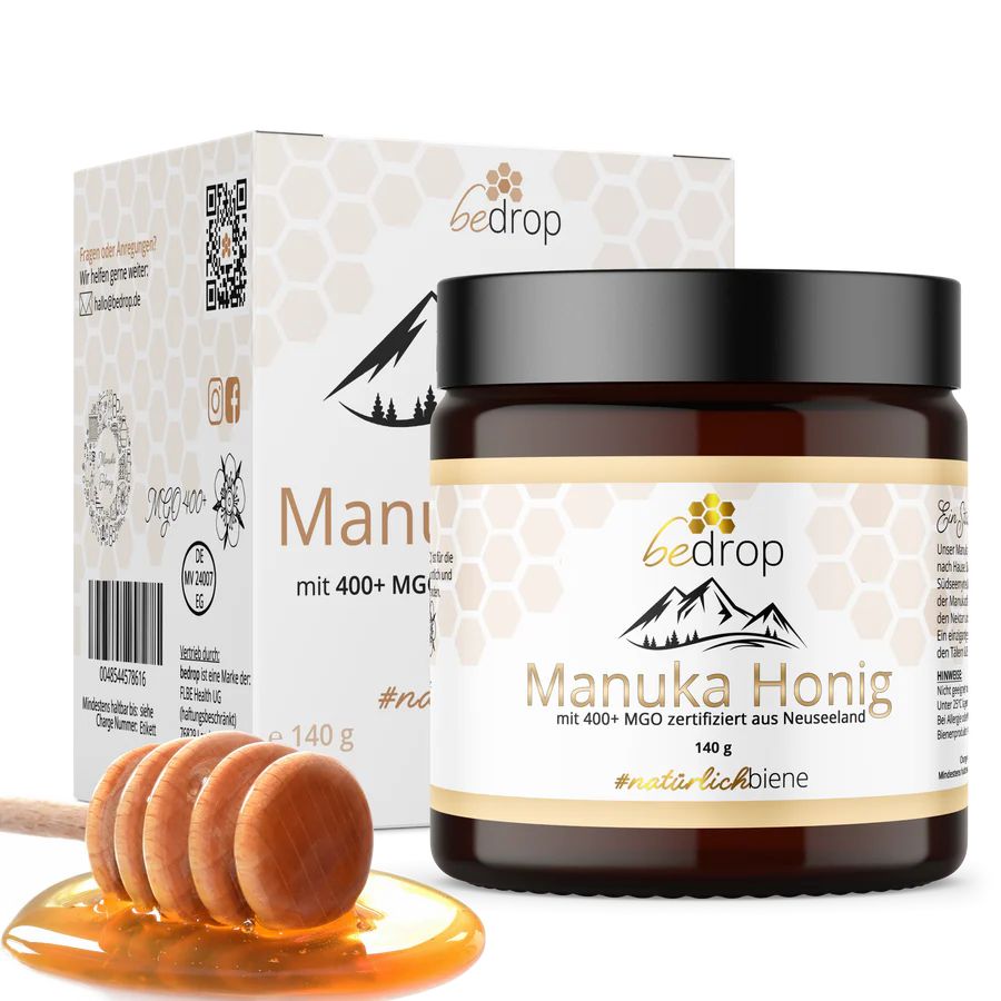 bedrop Das Kinder Set | Manuka Honig MGO 400 + Propolis Tinktur (alkoholfrei)