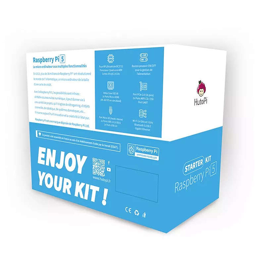 Hutopi Starter Kit Raspberry Pi 5 - 4 Go