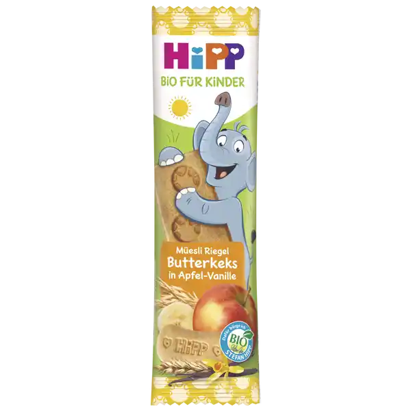 Bio Müesli Riegel Butterkeks in Apfel-Vanille