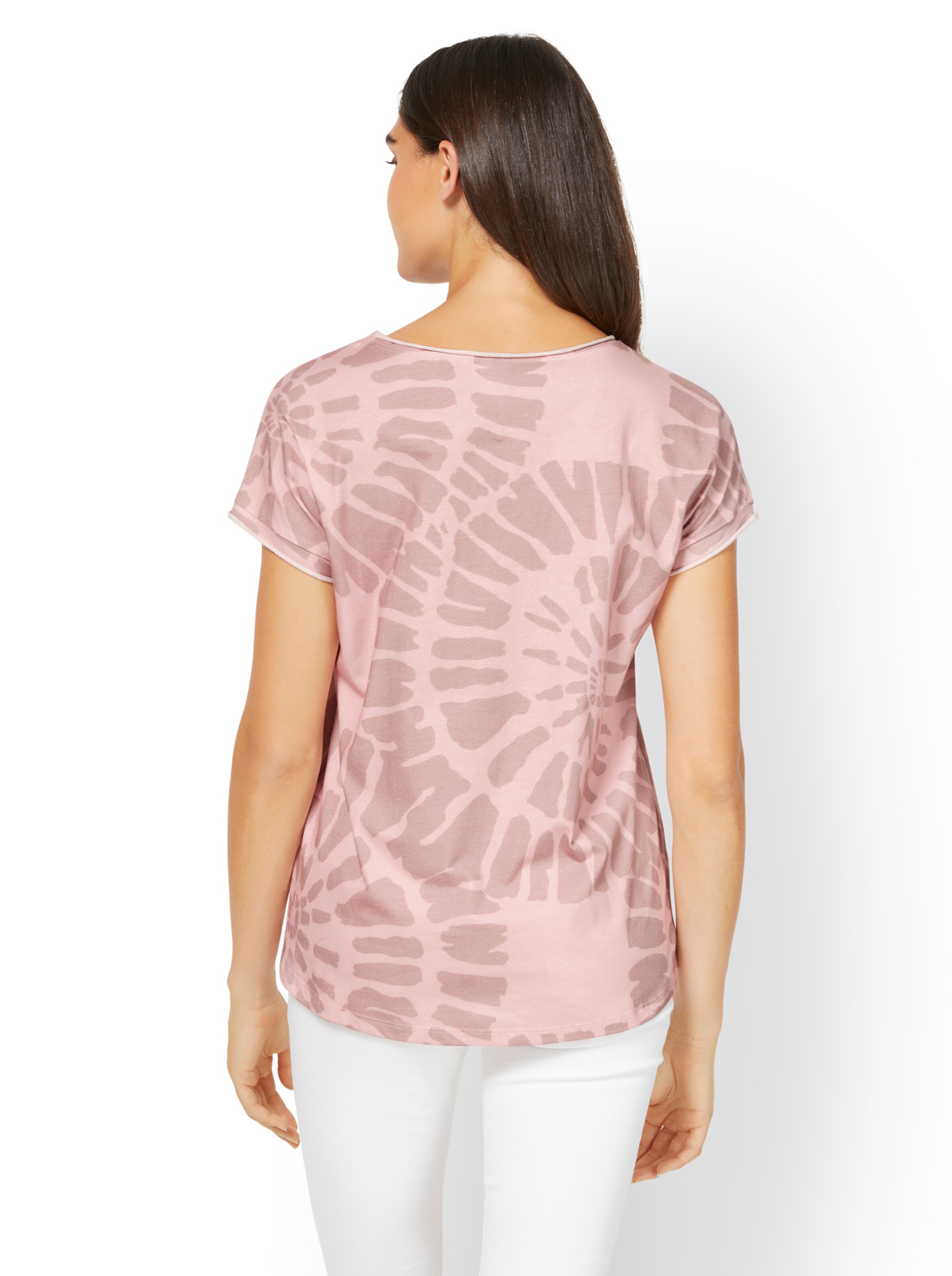heine Druck-Shirt in hortensie-bedruckt
