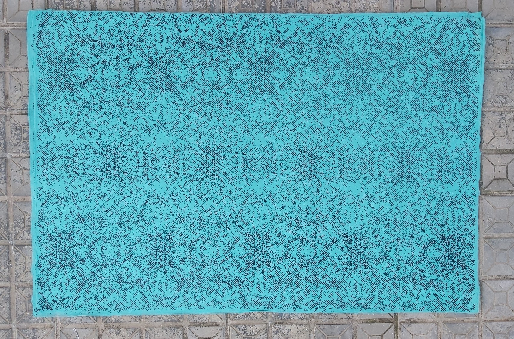 Geschenkpapier, mint, schwarz, T 76 cm, B 51 cm günstig bestellen