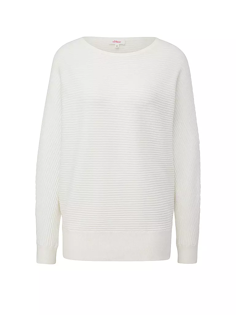 S.OLIVER Pullover weiss