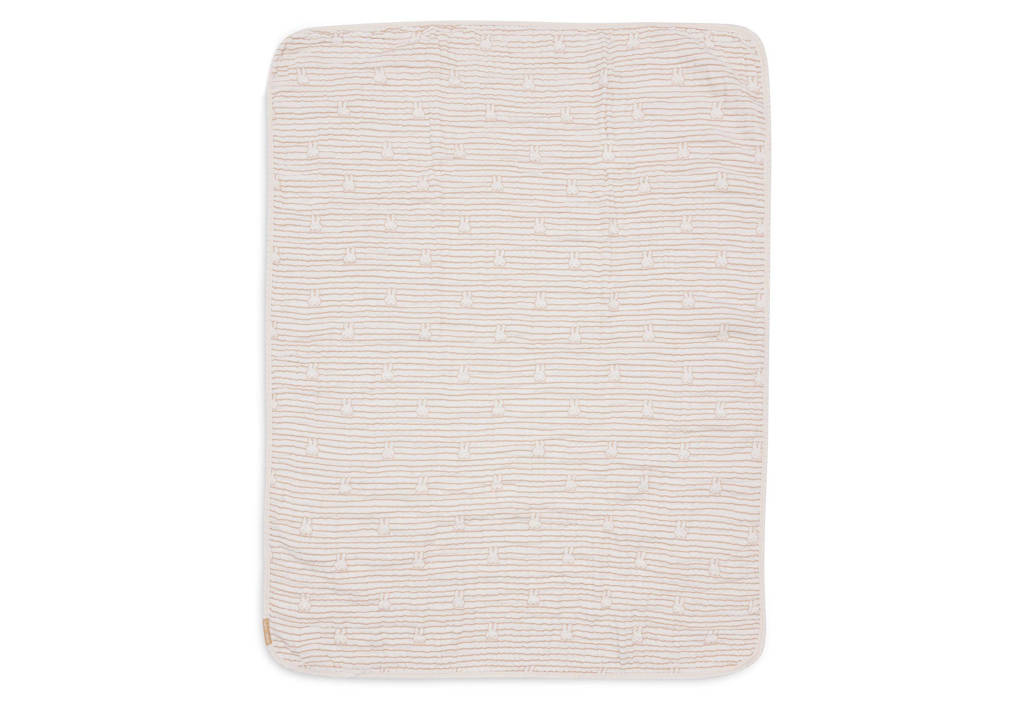 Deken Hydrofiel Wieg 75x100cm Miffy Stripe Biscuit