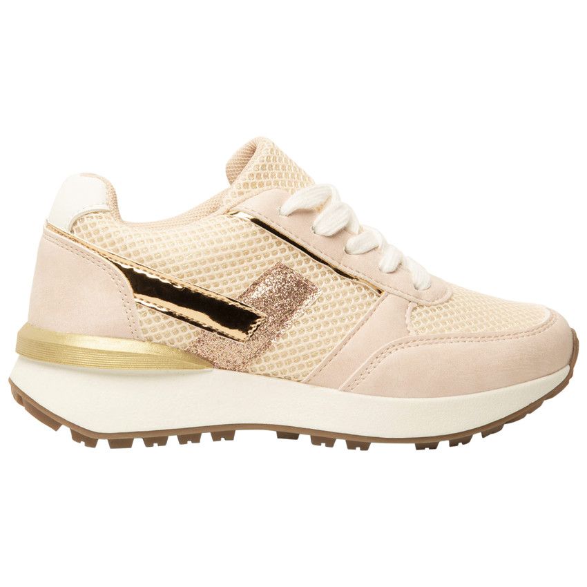 Baskets de sport en mesh à lacets pour fille - Blanc