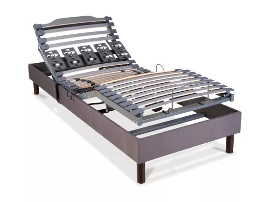 BELLECOUR LITERIE | Sommier électrique ATHENA 70x200 cm | Lattes & Plots