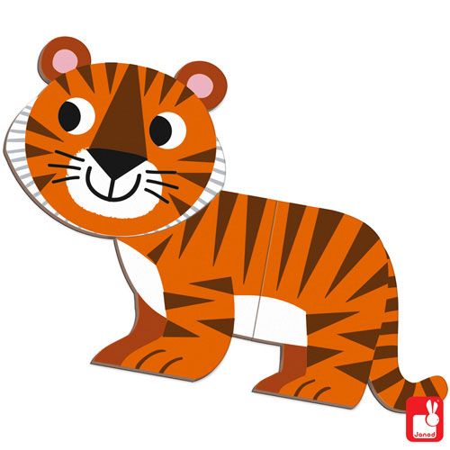Janod magneetboek dieren - 30st