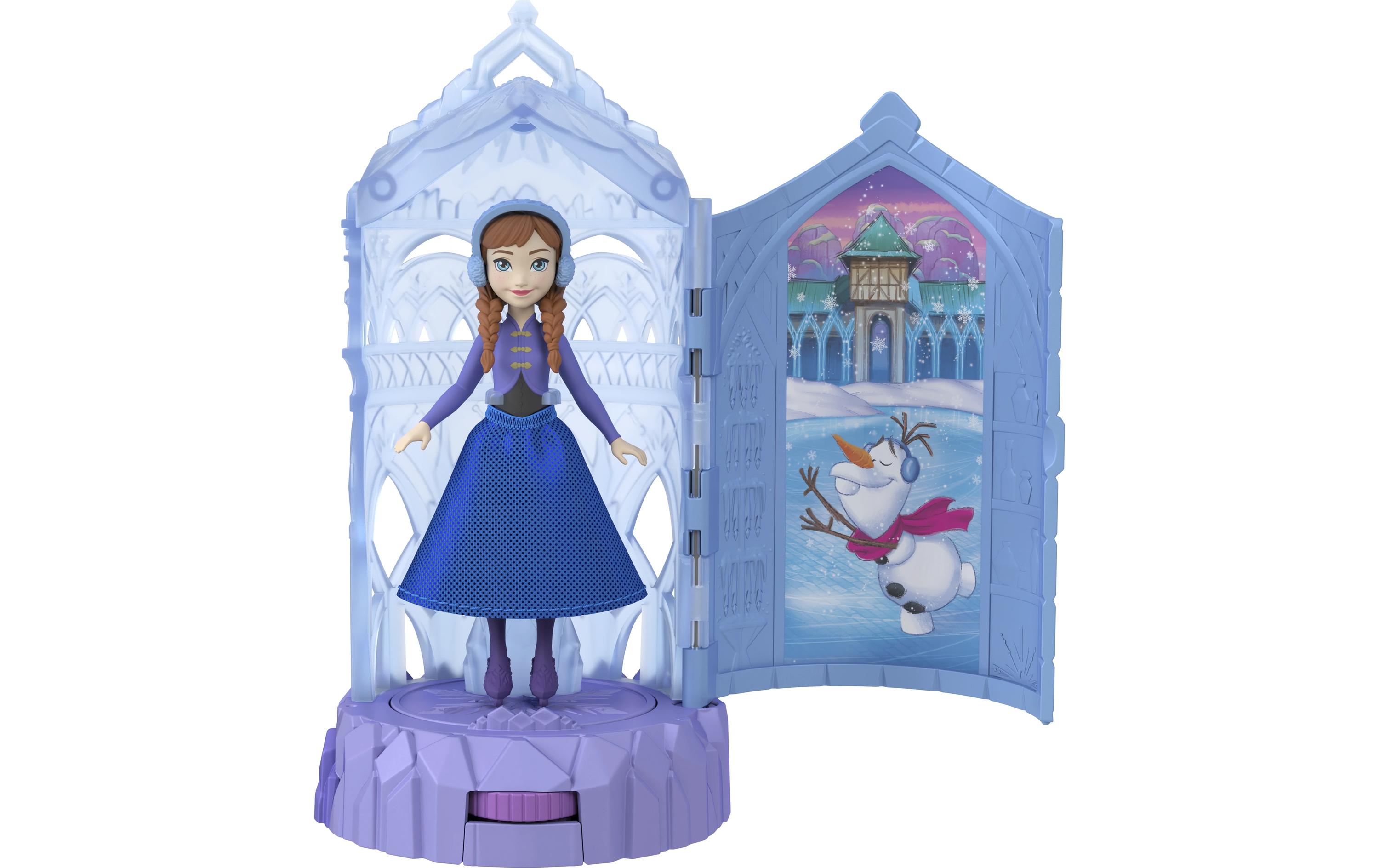 Spielset Eiskönigin Eisschloss-DrehüberraschungSpielset mit kleiner Puppe