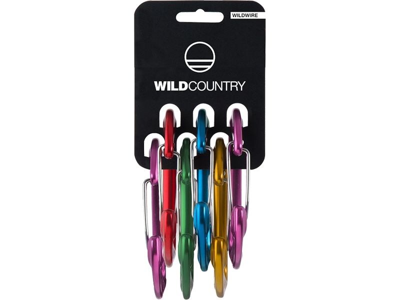 Wild Country Carabiner Wildwire Rack 6 Pack Uni Karabinerhaken zum Klettern