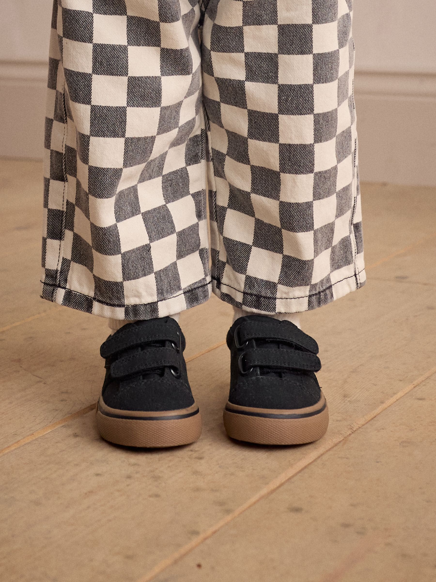 Zwart - Klittenbandsluiting Skate Trainers