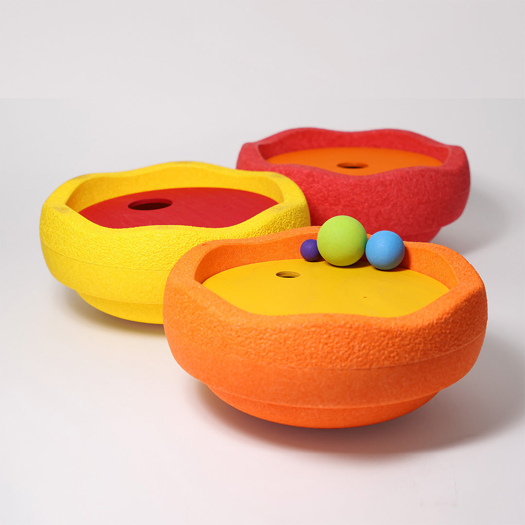 grimm's x stapelstein rolling discs - warm classic - 3st