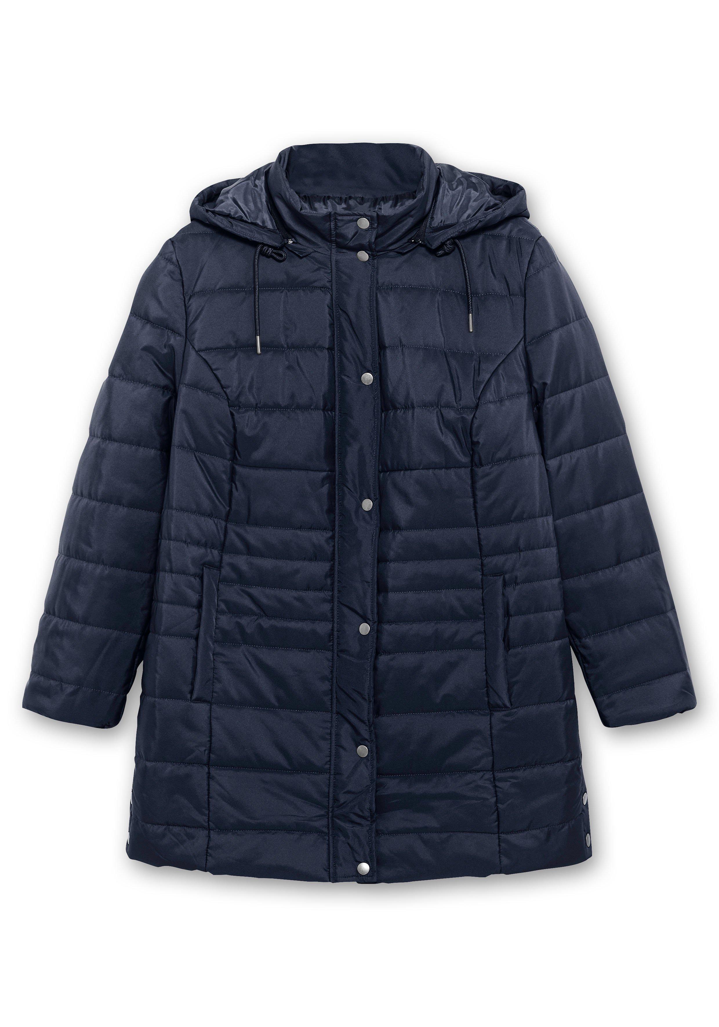 Warm wattierte Steppjacke mit Kapuze