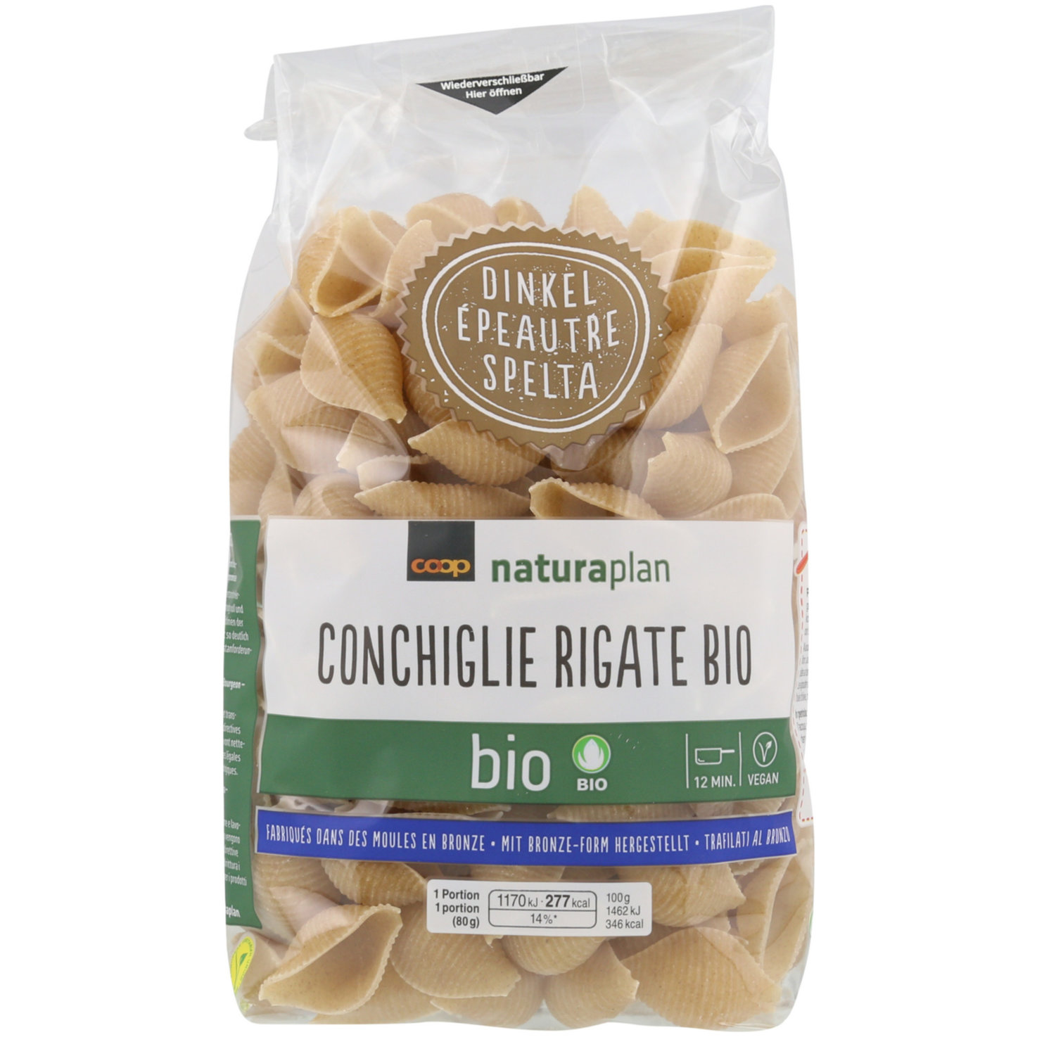 Naturaplan Bio Conchiglie Rigate Dinkel