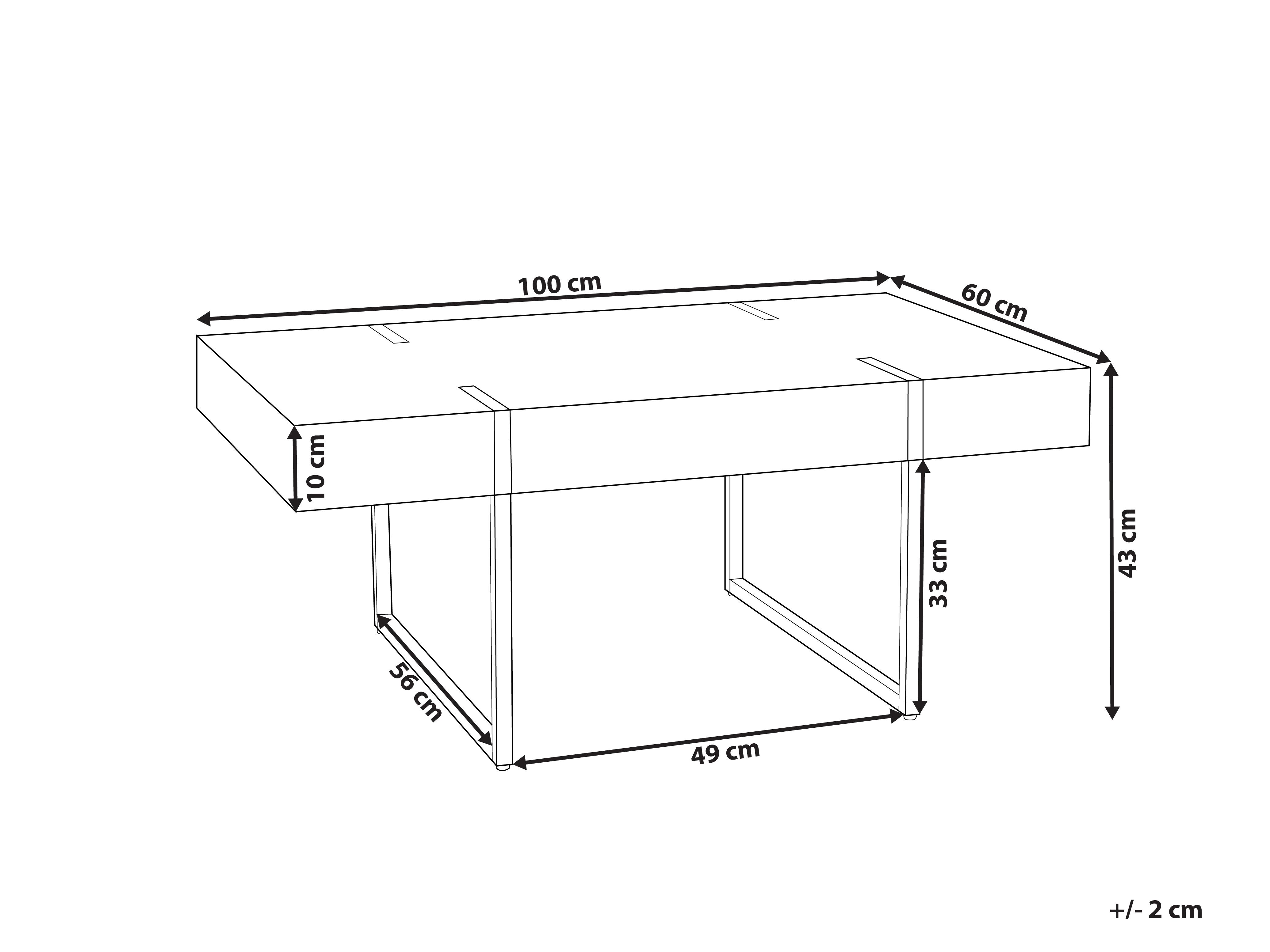 Salontafel MERCED Wit marmer