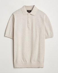 BEAMS PLUS Short Sleeve Boucle Polo Beige