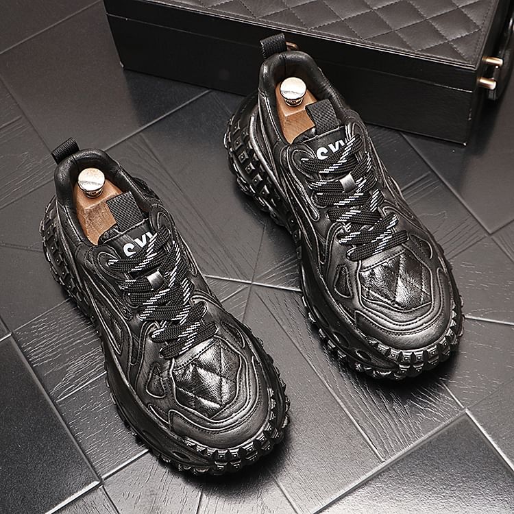 Mr Ozera - Color Block gewatteerde platform sneakers