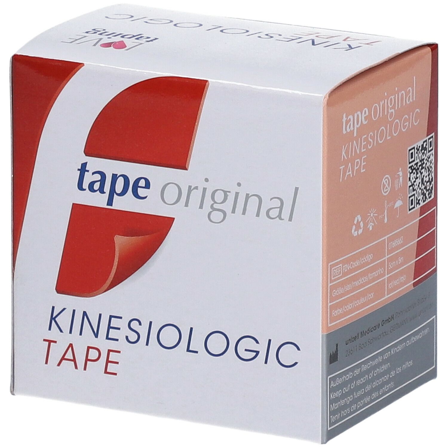 Kinesio tape original Kinesiologic Tape rot  5 cm x 5 m