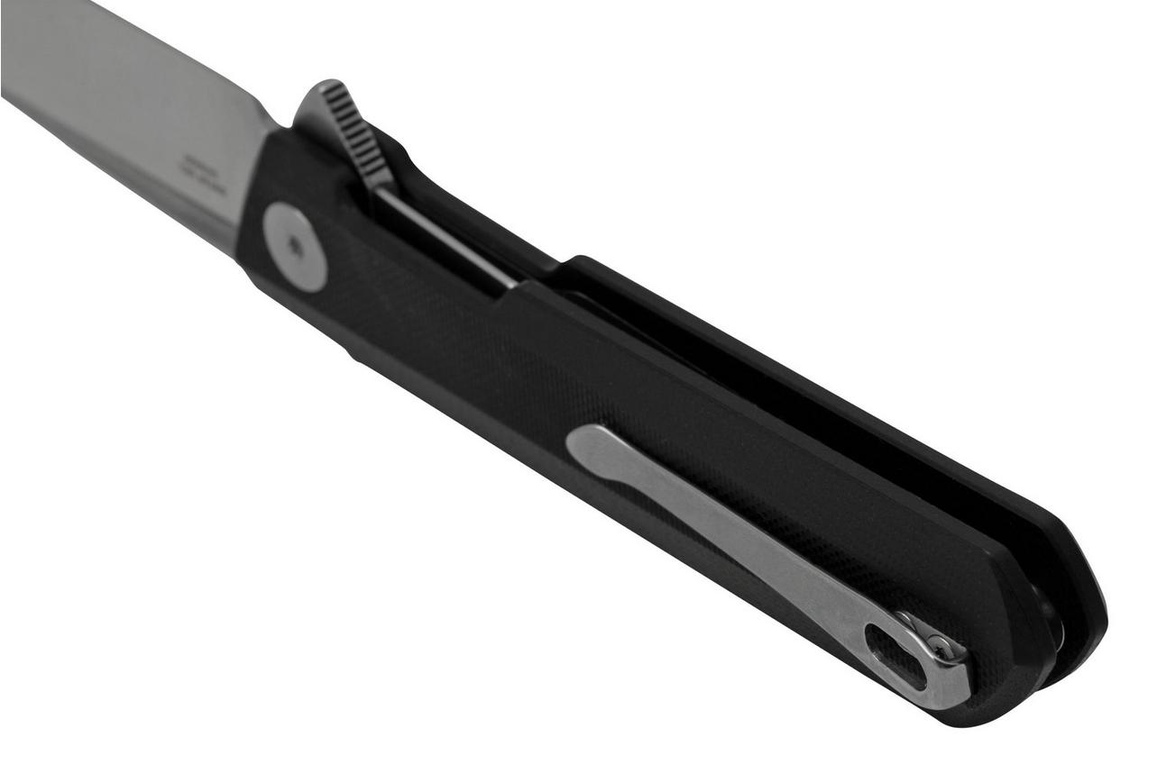 Bestechman Dundee BMK01A Black G10, Satin D2, zakmes Ostap Hel design