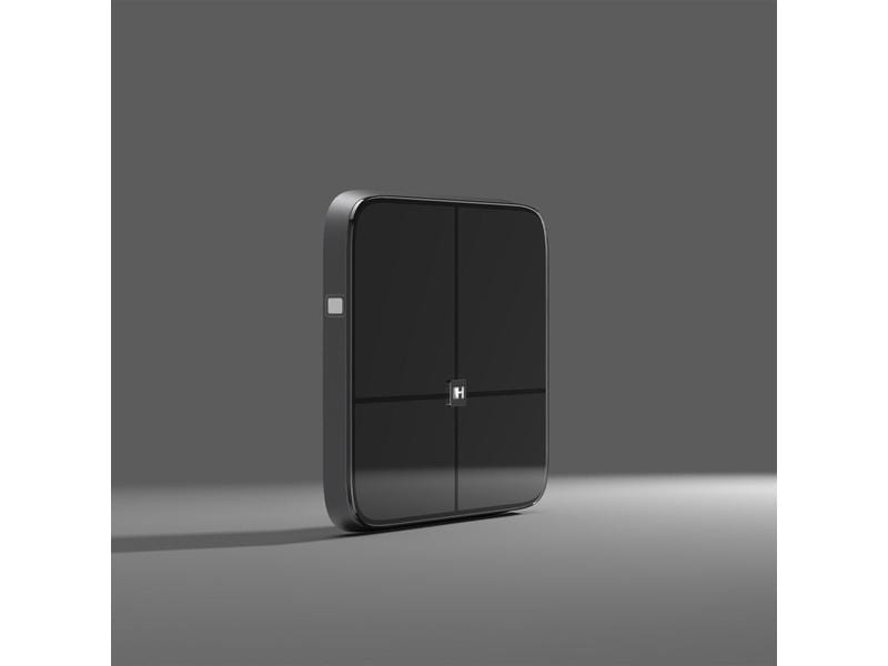 HAMMER Körperanalysewaage Body Screen TX Schwarz Personenwaage für Körperanalyse