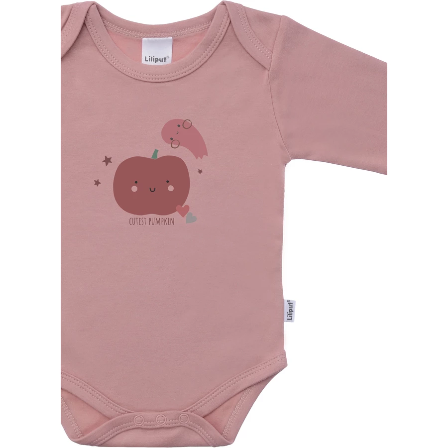 Liliput Langarm-Body Cutest Pumpkin rosa
