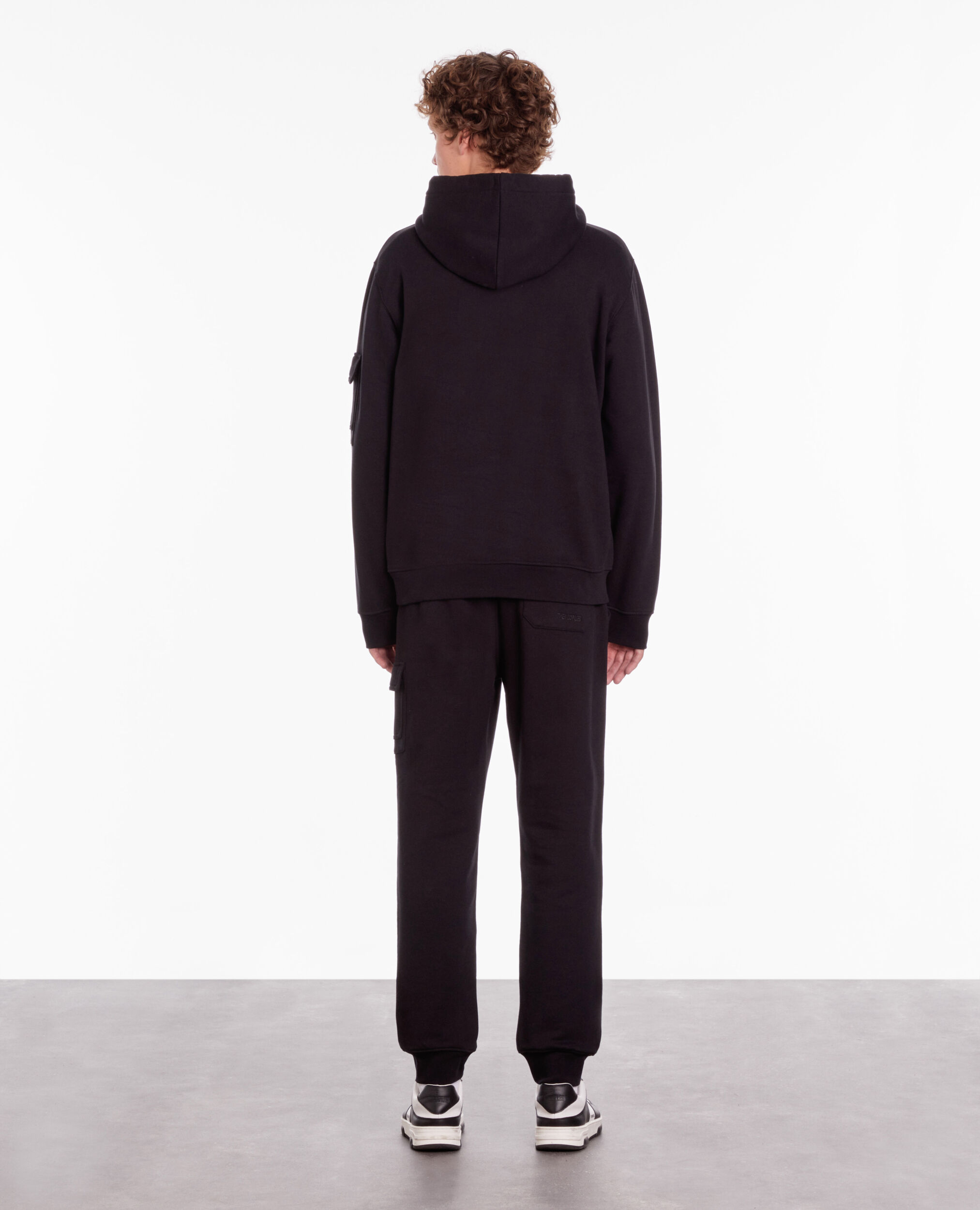 Sweatshirt à capuche noir avec logo