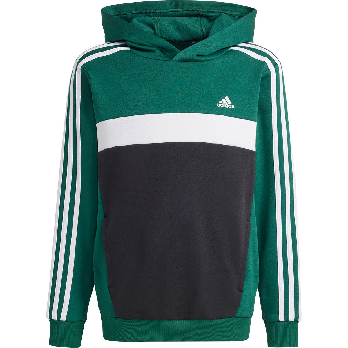 adidas Tiberio 3-Stripes Colorblock Fleece Hættetrøje Børn