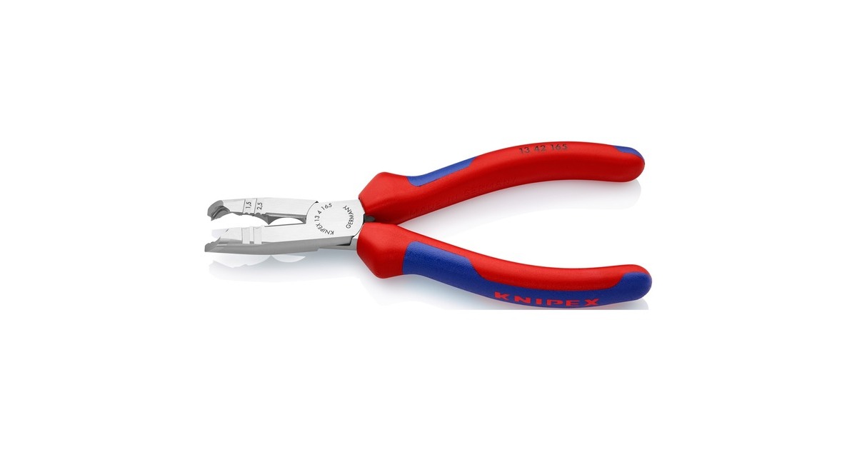 KNIPEXOntmantelingstang 13 42 165 striptang  (Rood/blauw, 165mm)