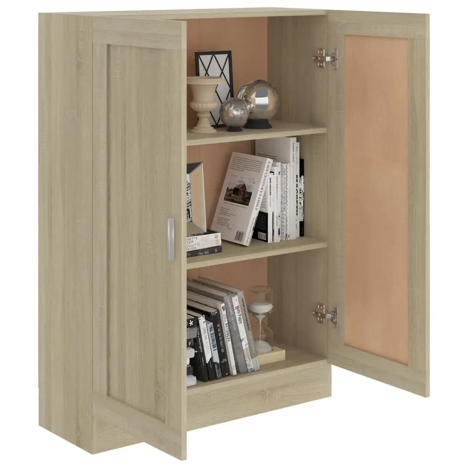 vidaXL - Boekenkast - Bruin - Bewerkt hout