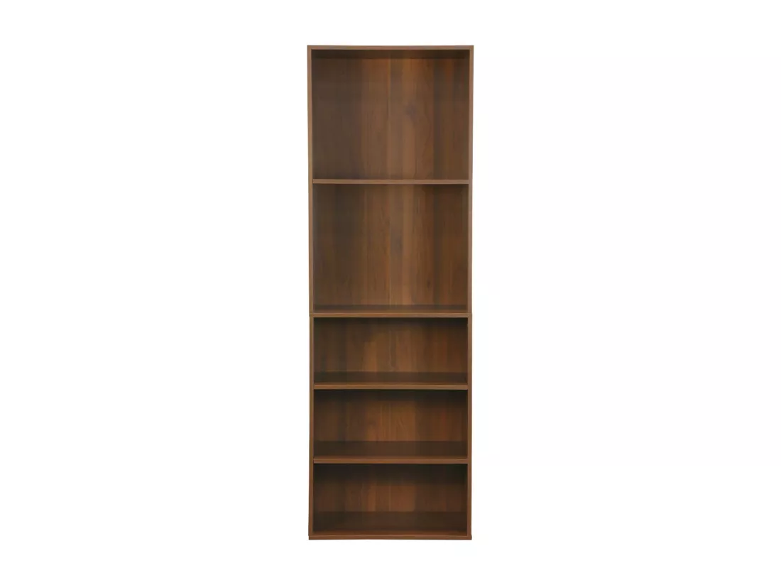 Module dressing avec 5 étagères. couleur noyer. panneaux stratifiés