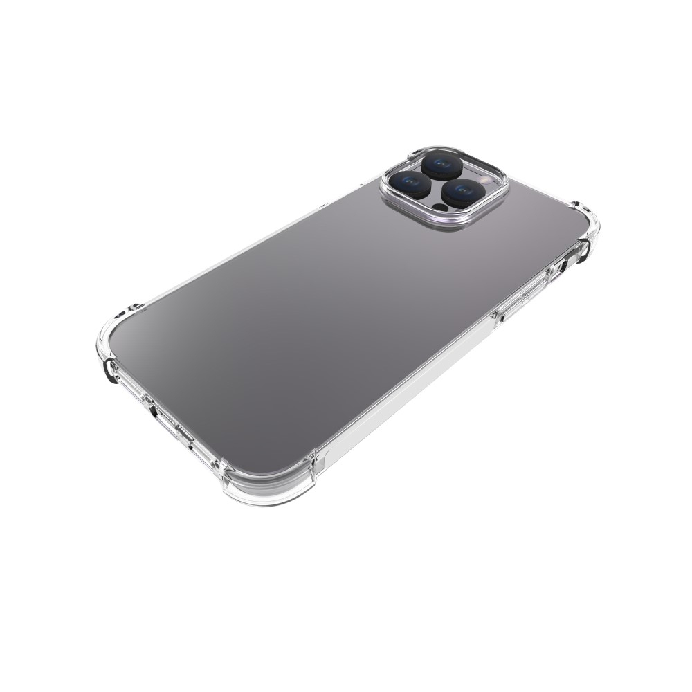 iPhone 15 Pro Max Gummi Hülle Case Slim Design mit Air Cushion Fallschutz - Transparent