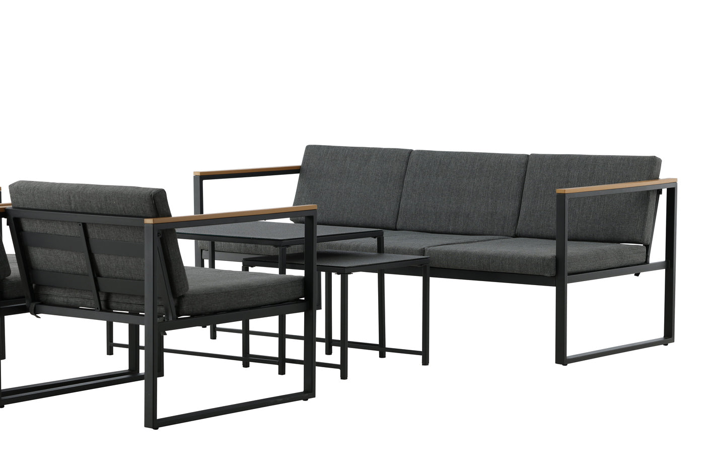 FjÃ´rd - Tuinset Grijs Metaal - 80x188x67cm - Dakar