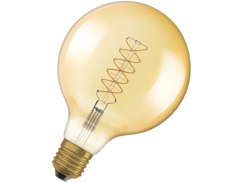 OSRAM Lampe Vintage 1906 Globe, 7W, E27, Warmweiss Dimmbare LED-Lampen, Vintage-Edition