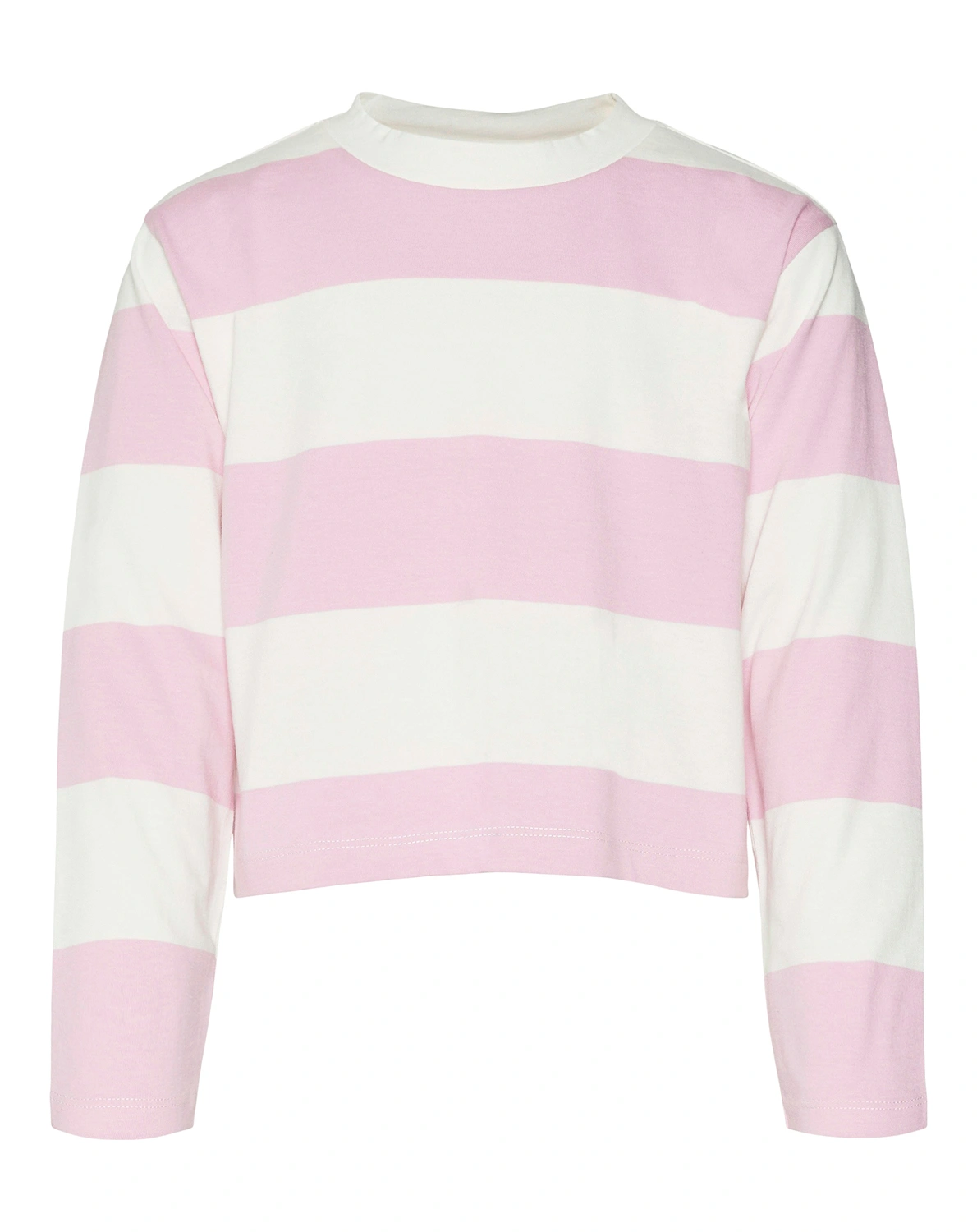 Langarmshirt VMONELLA STRIPE CROPPED in pastel lavender