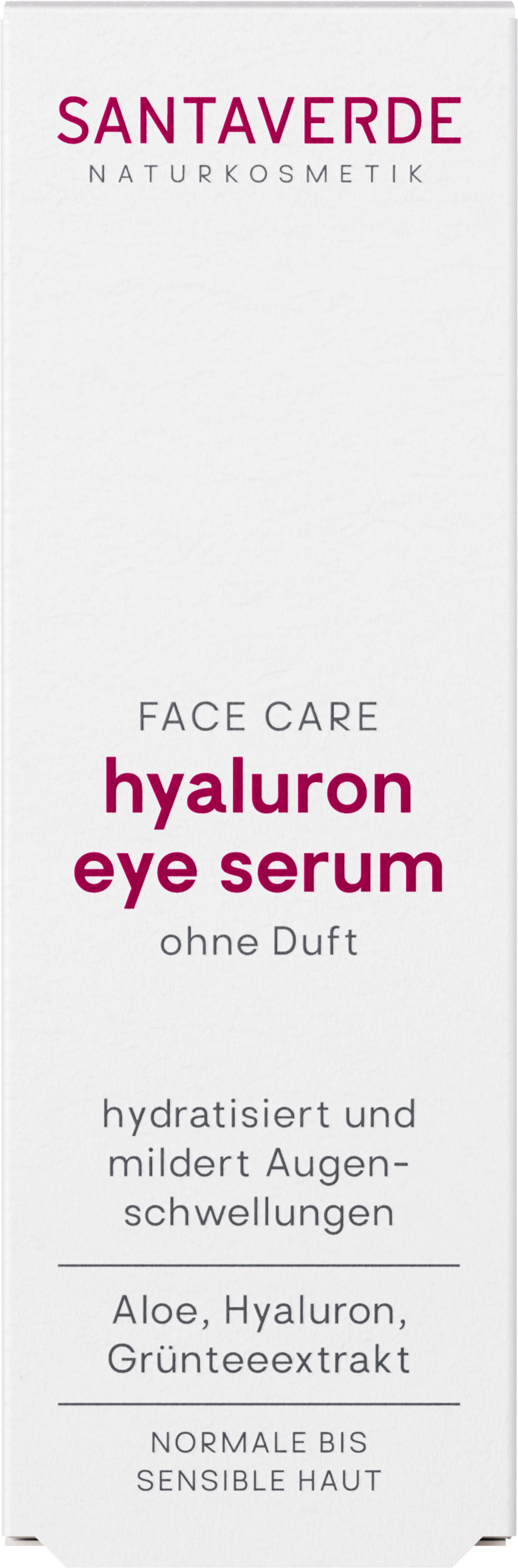 SANTAVERDE  FACE CARE hyaluron eye serum, 10 ml