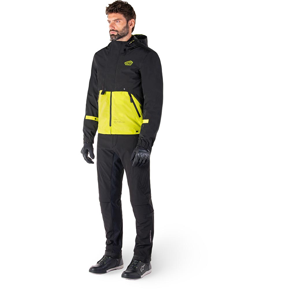 Alpinestars - Blouson Mootant Waterproof Noir / Jaune fluo