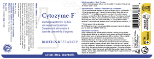 Biotics Cytozyme-F Tabletten 60TB