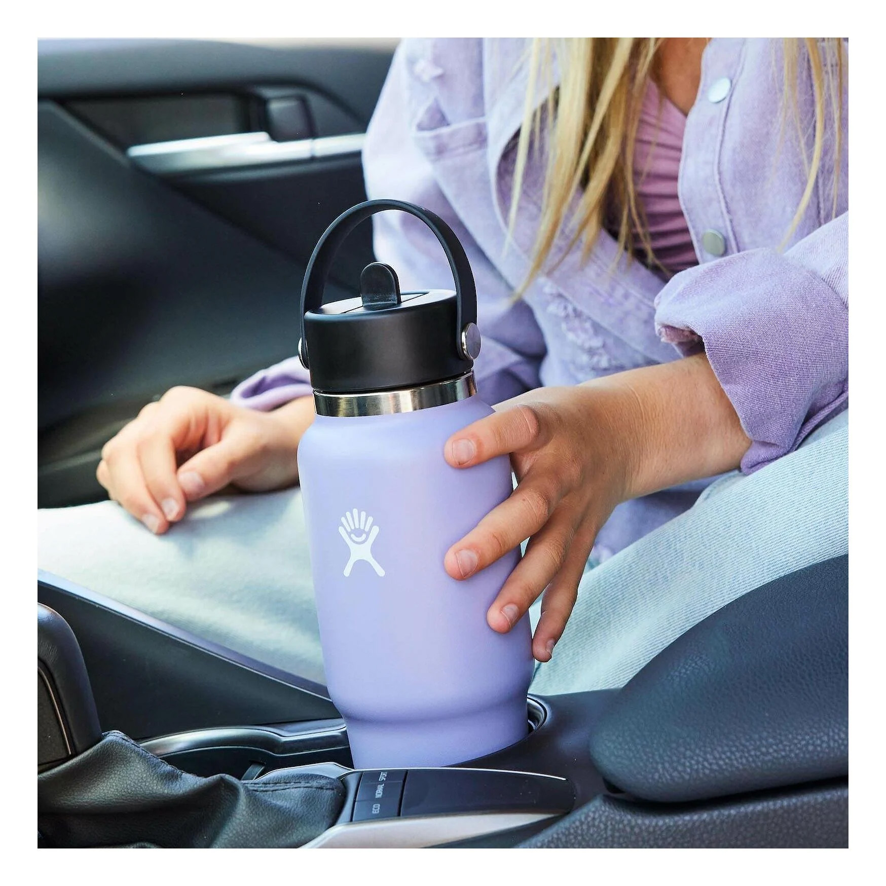 Hydro Flask 32 OZ Wide Flex Straw Travel Bottle Black