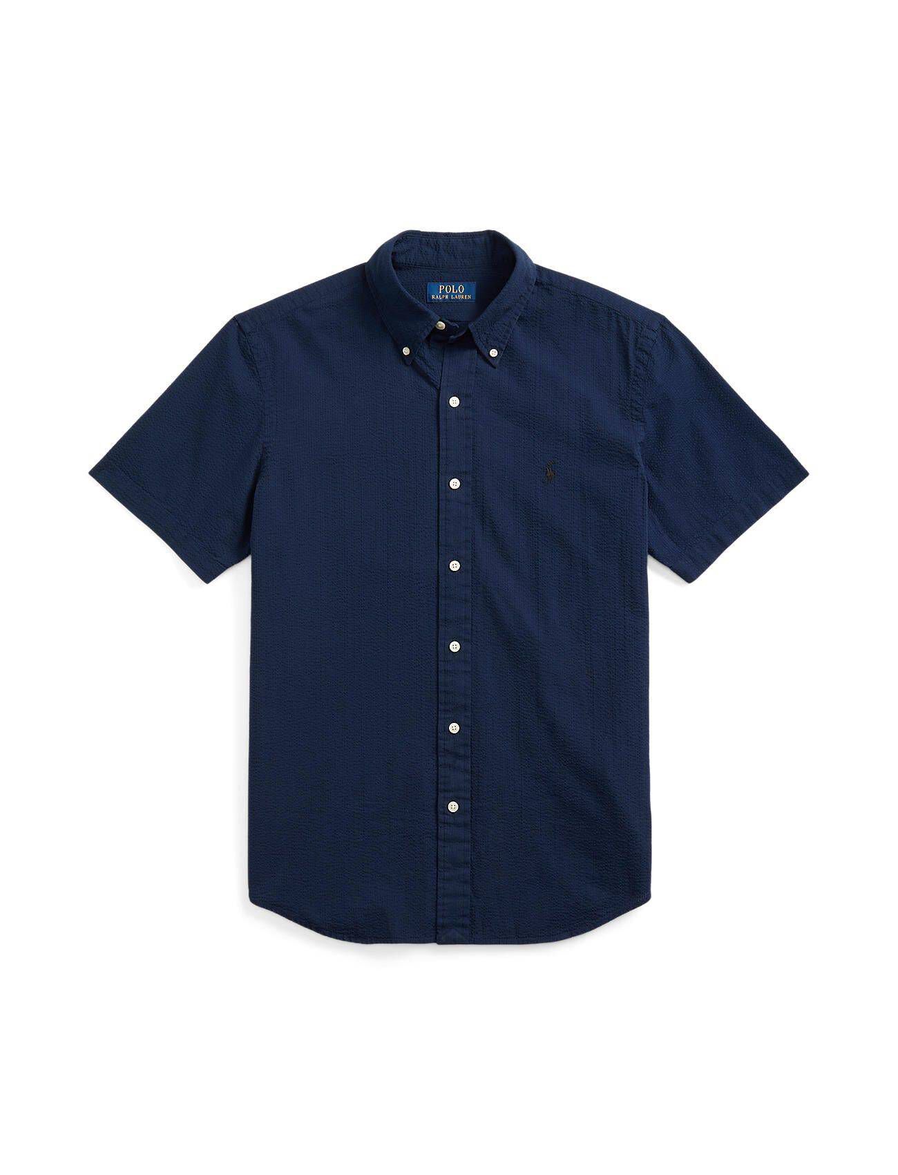 Polo Ralph Lauren| Herren Hemd Kurzam CUSTOM FIT SEERSUCKER
